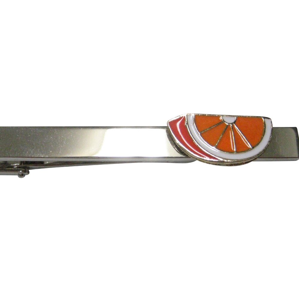 Sliced Orange Fruit Tie Clip